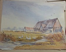 vintage watercolour  Painting