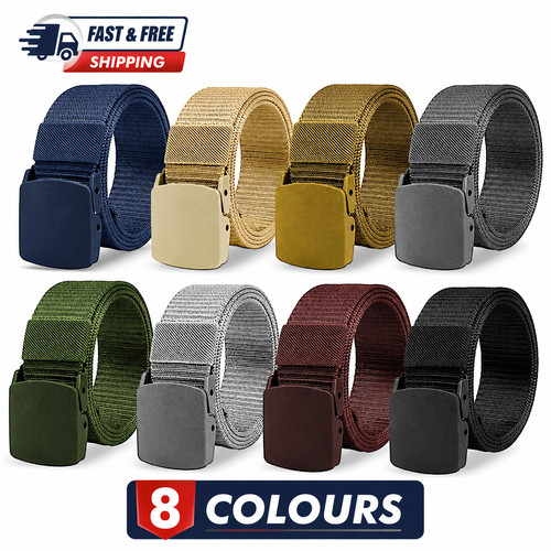 Mens canvas belt waist - canvas,