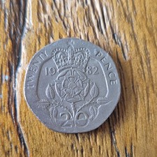 1982 20p Twenty Pence Coin