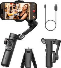 3-Axis Handheld Gimbal Stabilizer for Smartphone with Fill Light Vlog/TikTok