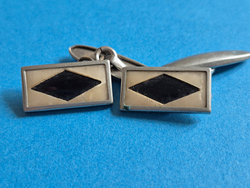 Vintage silver tone cufflinks - vintage,