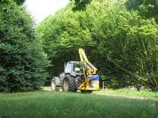 Photo A3 Tractor and hedge cutter Littlebourne This tractor comes from W c2010