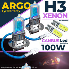 H3 Xenon White Headlight Bulbs