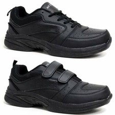 Mens leather trainers new wide - leather,