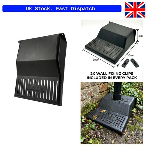 Black plastic drain cover - black,