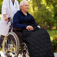 Wheelchair Cosy Fleece Lining Leg Wrap WATERPROOF Toe Outdoor Feet Blanket Cover