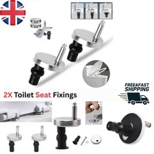2x Toilet Seat Hinge Fixings