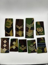Various Military Rank Slides x 12 - Corporal Sergeant QARANC - Used (R7)