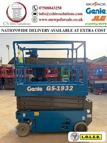 2019 genie 1932 scissor lift - scissor,