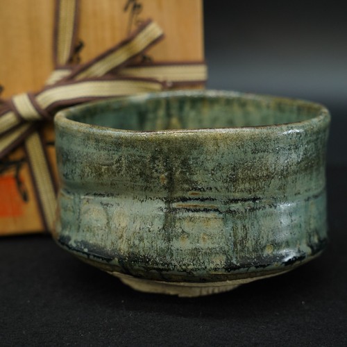 Vintage oribe ware matcha tea - vintage,