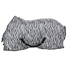 Horse Stable Fleece Rug Mediumweight 250G Fill Winter Standard Neck Zebra Print