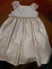 Occaision Dress Age 6 Couture Princess Ivory & Gold