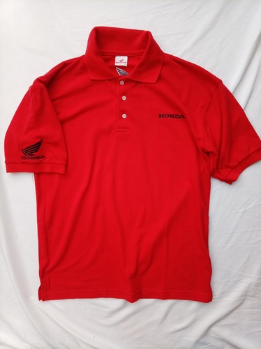 Vintage honda red polo pocket - red,