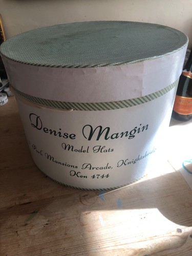 Denise mangin vintage hat box - mangin,