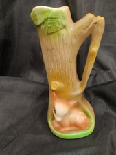 Vintage stag posy vase