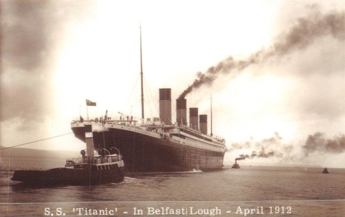 Postcard ships titanic - postcard,