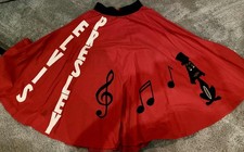 Poodle Skirt Elvis Presley Swing Skirt Costume Halloween Screen Used Handmade