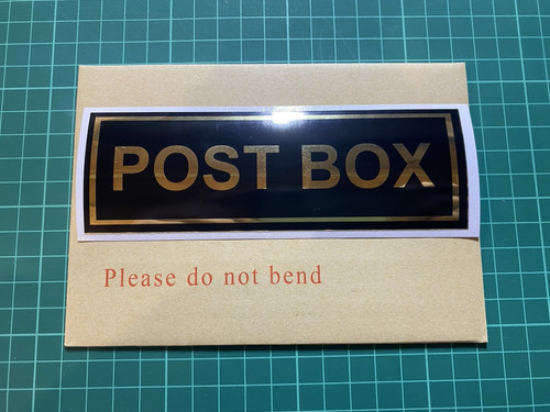 Post box vinyl sticker door - vinyl,