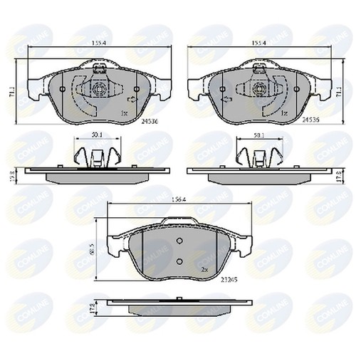 Brake pads set for renault - for,