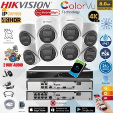 4K Hikvision CCTV System 8MP