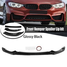 Gloss black front bumper - gloss,
