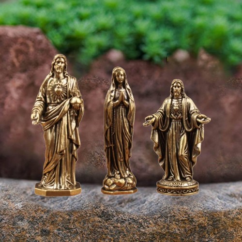 Small brass religious - small, statue