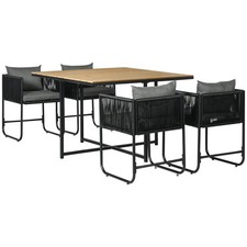 Patio 5 PCs PE Rattan Dining