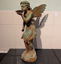 Vintage Cast Iron Garden Figure of a Fairy