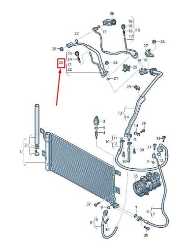 Audi c refrigerant - b9, a/c