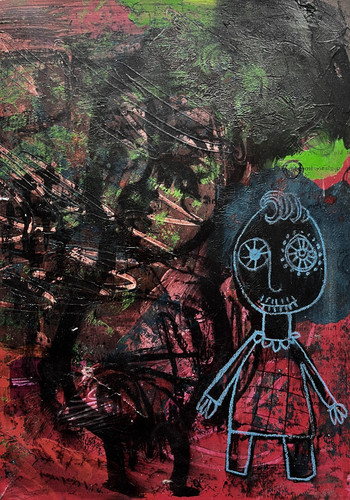 Original outsider art figure - outsider,