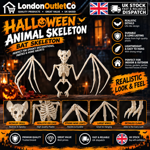 Halloween bat skeleton - halloween, prop
