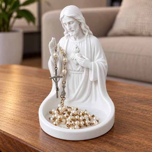 Jesus rosary holder - holder, statue