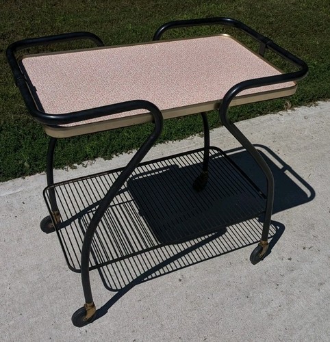 Mid century bar cart woodmet - mid,