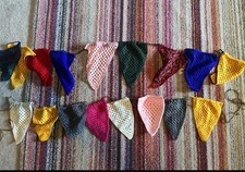 Knitted Party Bunting lines x 2