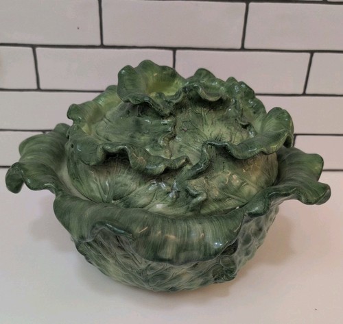 Large vintage lettuce soup - vintage,