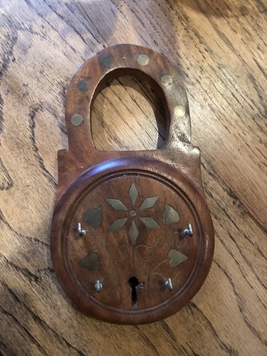 70s wooden key - key, hand