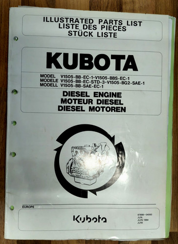 Kubota diesel engine parts