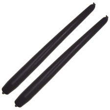 2 x Solid Coloured Tapered Candles Unscented Dinner Table Bistro Wedding NEW