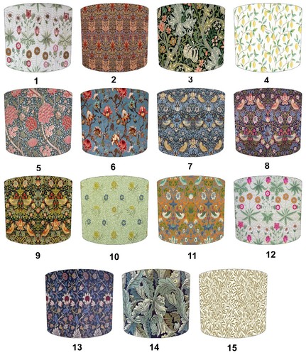 William morris lampshades - william,