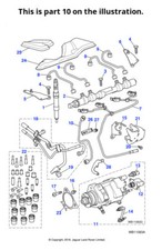 Jaguar Genuine High Pressure Tube Fits X-Type 2001-2010 Classic JDE4791