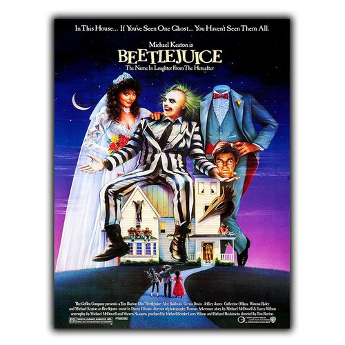 Beetlejuice metal sign wall - metal,