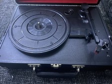 Vintage Portadyne Travel Suitcase Record Player 