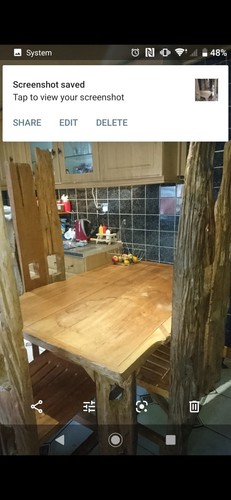 Table and chairs - table, 4