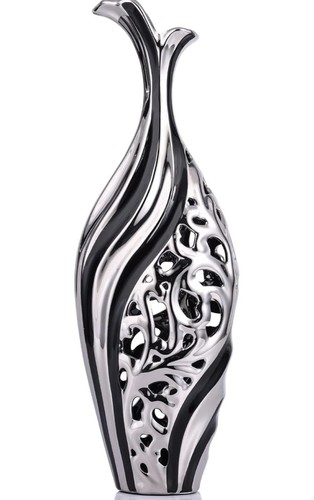 Black silver floor - silver, cm