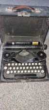 Vintage 1920 S Underwood Standard Portable Typewriter 3 Bank with Case Working