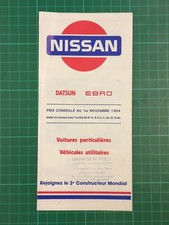 Vintage French 1984 Nissan
