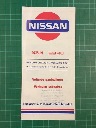 Vintage french 1984 nissan - french,