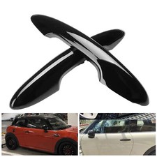 For MINI F55 F56 F57 Gloss Black Door Handle Covers CLIP ON HQ GEN 3 JCW Cooper