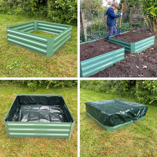 Metal garden raised beds - garden,