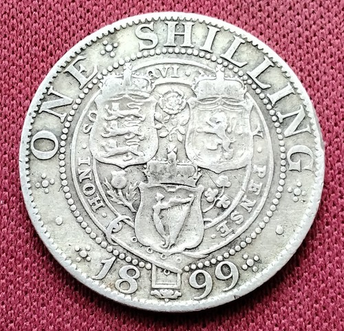 1899 one shilling silver - shilling,